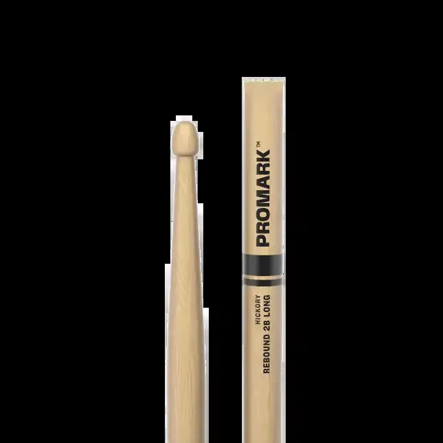 Promark Rebound 2B Long Hickory Drumstick, Acorn Wood Tip