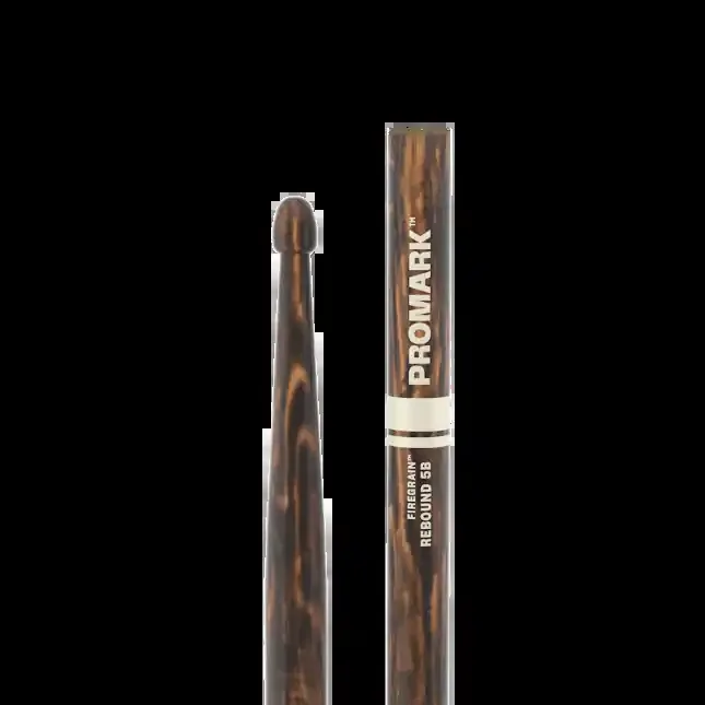 Promark Rebound 5B FireGrain Hickory Drumstick, Acorn Wood Tip