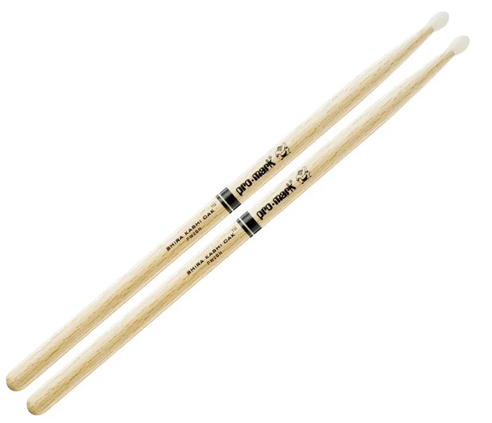 Promark Shira Kashi White Oak 2B Nylon Tip Drumsticks (PW2BN)