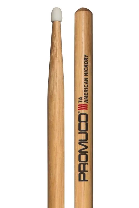 Promuco Drumsticks Hickory 7A Nylon Tip