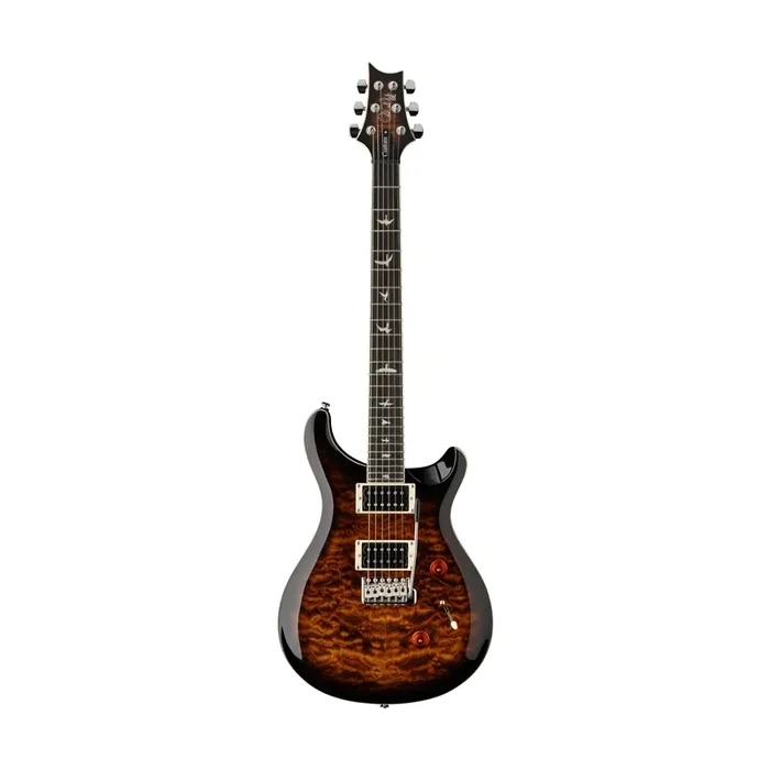 PRS SE Custom 24 Electric Guitar w/Quilt Package, Black Gold Sunburst