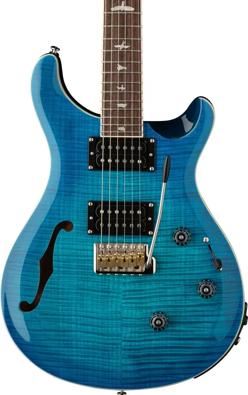 PRS SE Custom 24 Semi-Hollow Piezo – Lake Blue