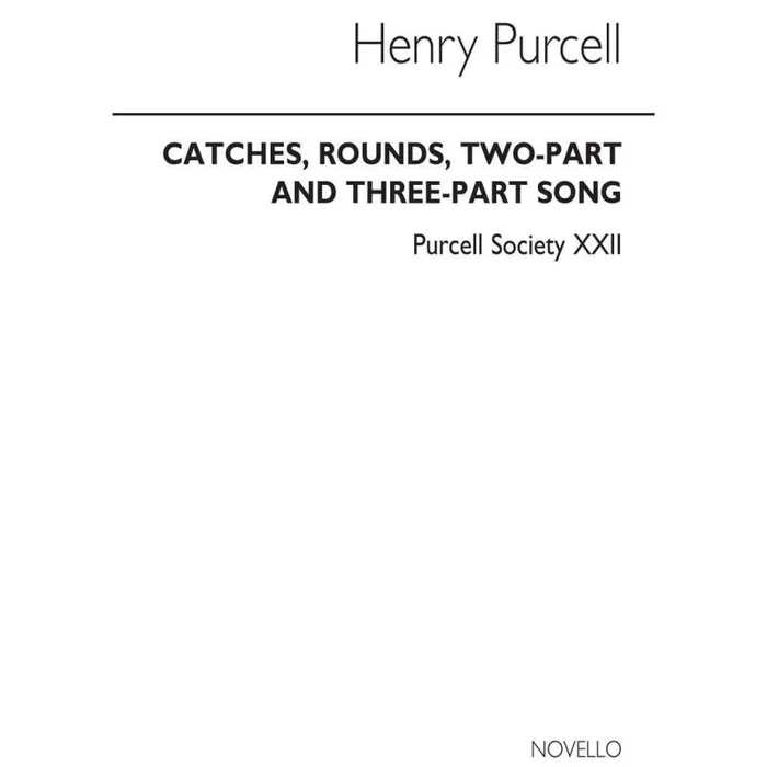 Purcell Society Volume 22 – Catches
