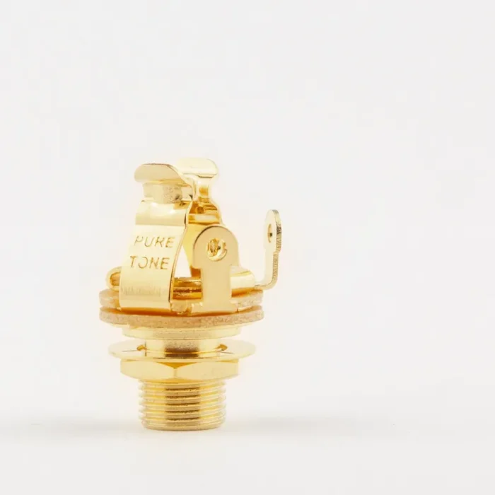 Pure Tone Full Contact 1/4 Output Jack, Gold