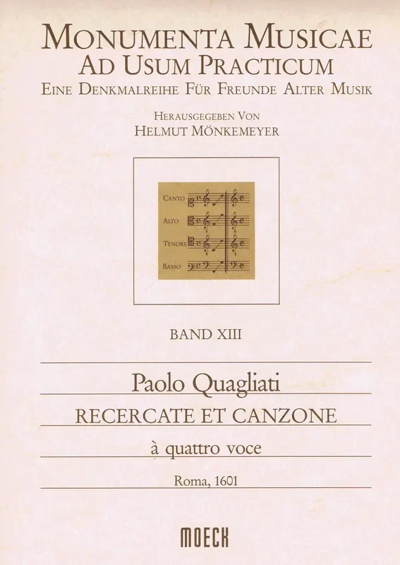 Quagliati Recercate et Canzone in 4 Parts