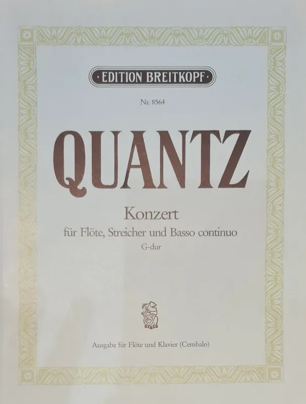Quantz Konzert for Flute, Strings and Basso Continuo