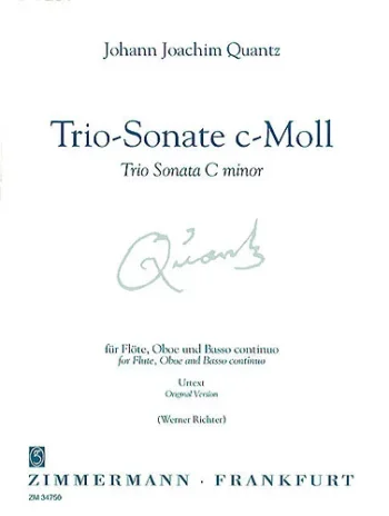 Quantz : Trio Sonata: Cminor: Flute & Piano (Zimerman)