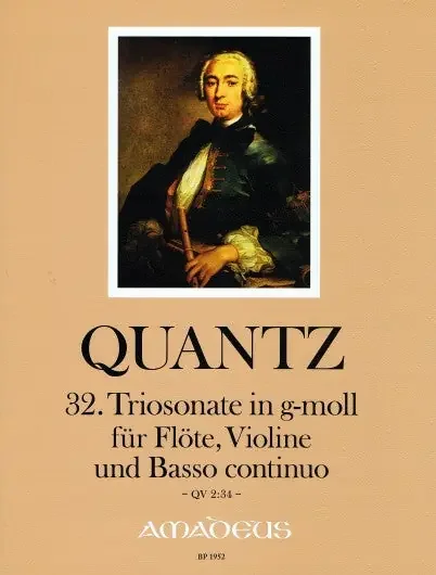 Quantz Trio Sonata No. 32 in G Minor for Flute, Violin and Basso Continuo