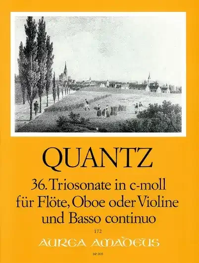 Quantz Trio Sonata No. 36 in C Minor for Flute, Oboe and Basso Continuo