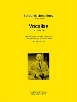 Rachmaninoff : Vocalise Op.34/ 14: Violin And Piano (Dohr)