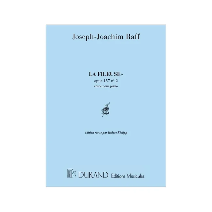 Raff, Joseph-Joachim – La Fileuse, Etude Pour Piano