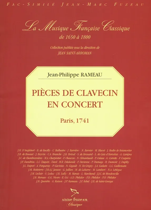 Rameau Pieces de Clavecin en Concert