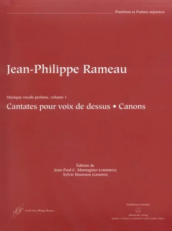 Rameau : Secular Vocal Music, Volume 1 (Cantatas for High Voice, Canons) (F) (Urtext).: Voice: (Barenreiter)