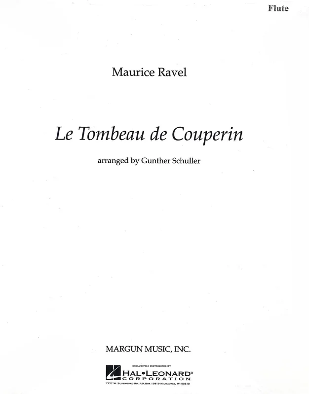 Ravel: Tombeau de Couperin (arr. for Woodwind Quintet)