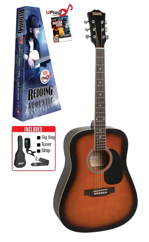 Redding Acoustic Pack Vintage – RED50PKVS Dreadnought Guitar Package