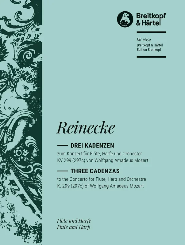 Reinecke: 3 Cadenzas for Mozart’s Concerto for Flute & Harp, K. 299 (297c)