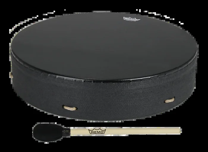 Remo 14 inch Bahia Buffalo Drum – Black