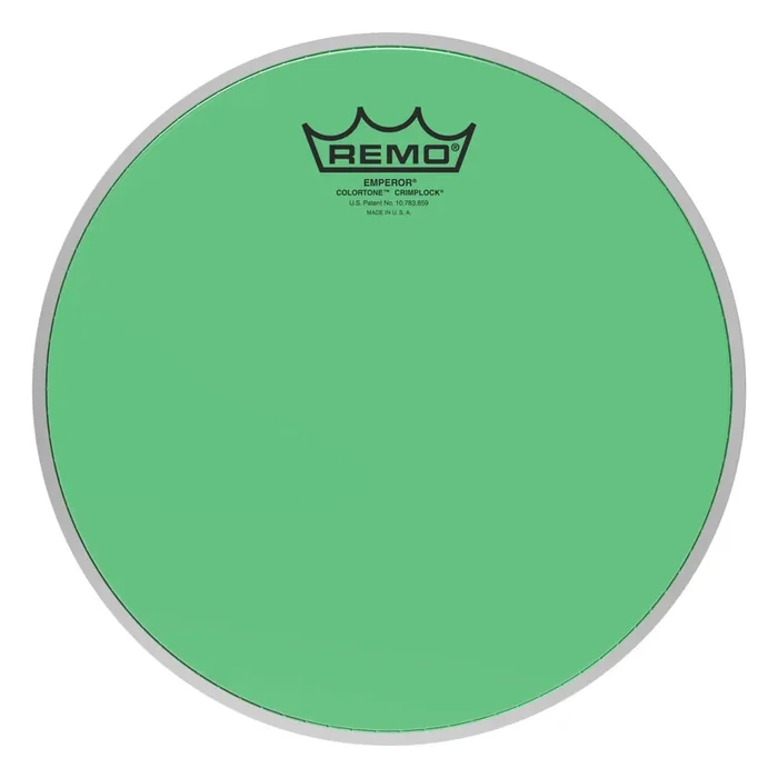 Remo Emperor Colortone Crimplock Green Tenor Drumhead 10″