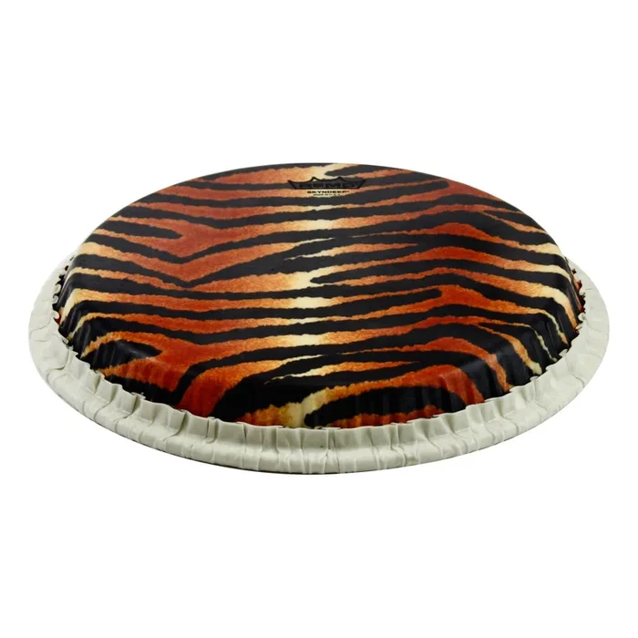 Remo Tucked Skyndeep Conga Drumhead – Tiger Stripe Graphic 11.75″