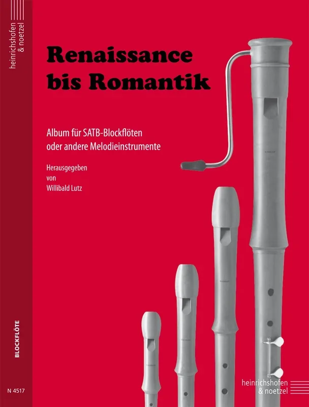 Renaissance to Romantic – Arrangements for SATB Recorders