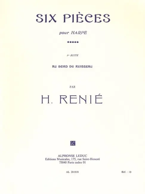 Renié Au Bord du Ruisseau for Harp