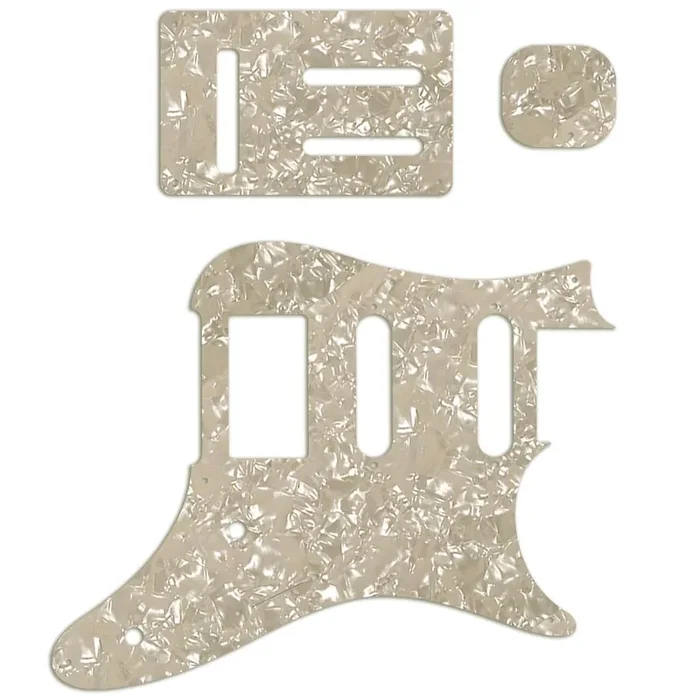 Replacement Pickguard and Backplates for Ibanez Prestige AZ2204 – Aged Pearloid