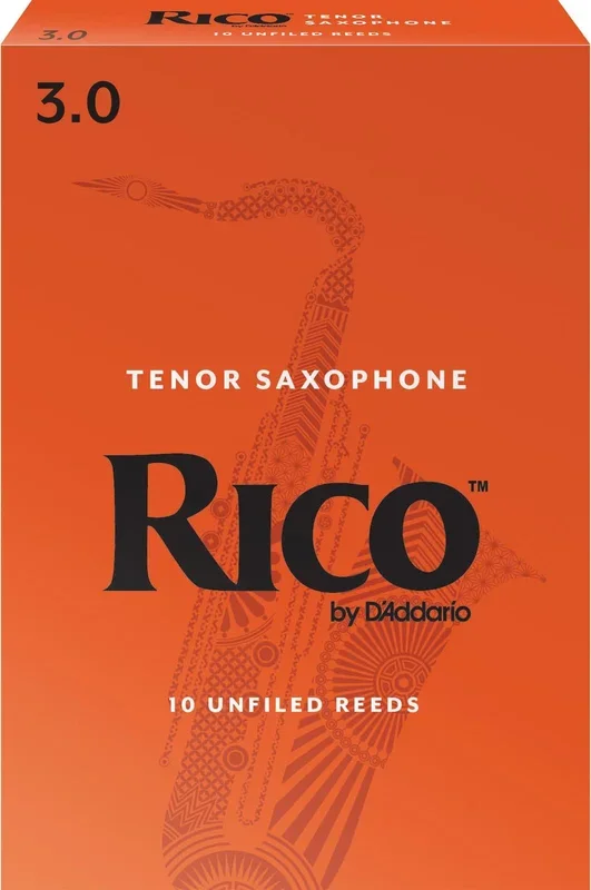 Rico Tenor Sax Reeds, Strength 3.0, 10-pack