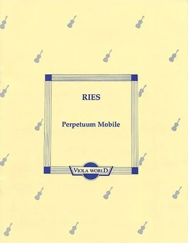 Ries – Perpetuum Mobile Viola/Piano (Softcover Book)