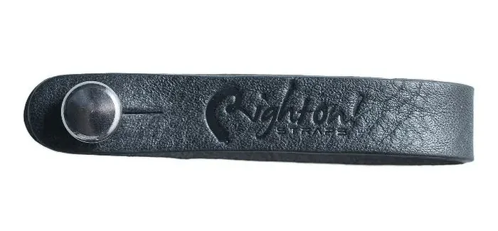 Right On Straps Acoustic guitar strap button, headstock Tie – Black
