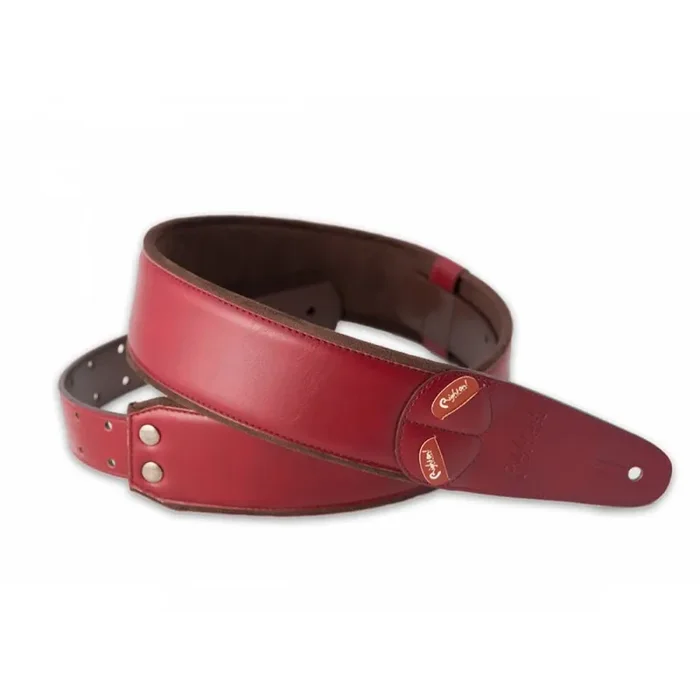 RightOn MOJO Series Vegan Guitar Strap, CHARM Red