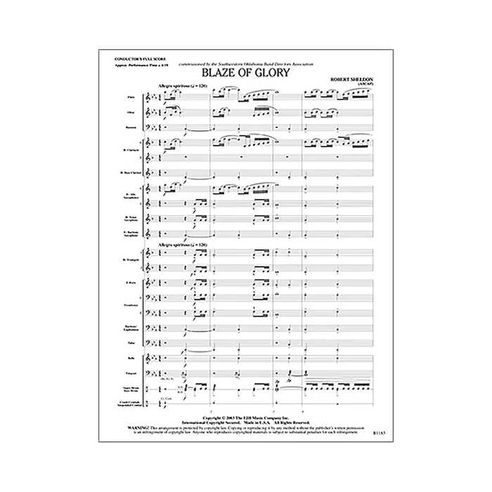 Robert Sheldon – Blaze of Glory