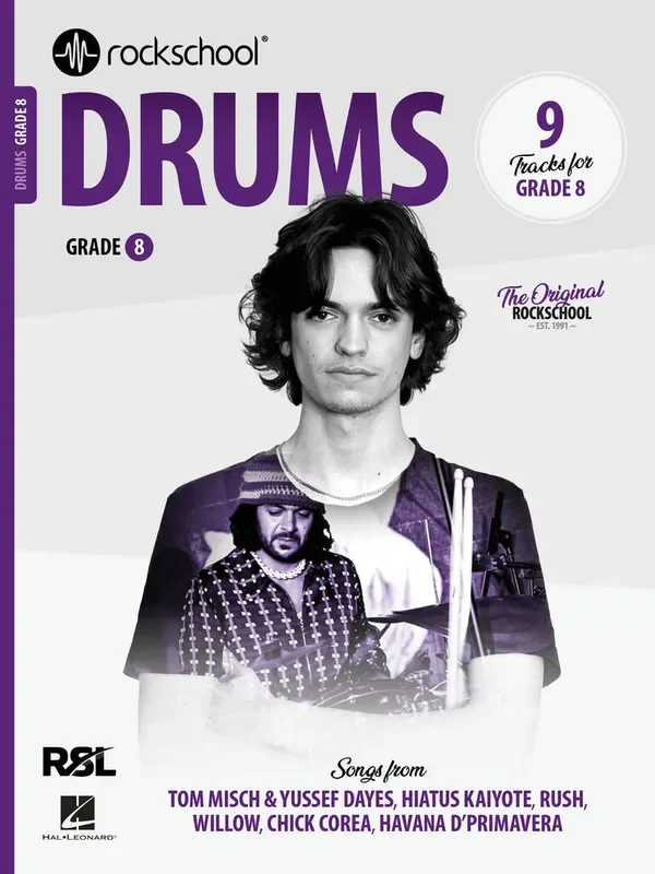 Rockschool Drum Exam Book – Grade 8 (2024)