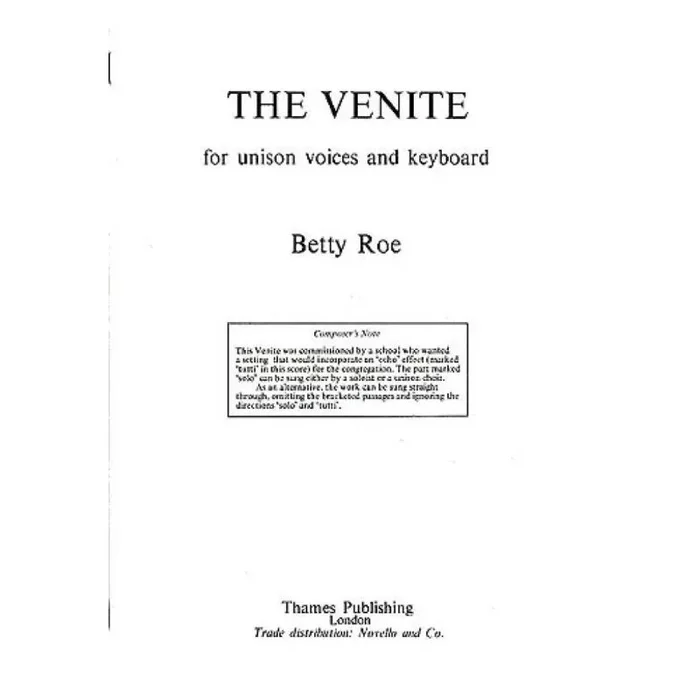 Roe, Betty – The Venite