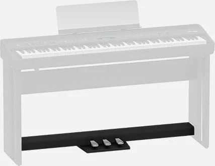 ROLAND KPD-90 Pedal Board for FP-60/90 Digital Pianos – Custom 3-Pedal Unit in White, Requires KSC-72/KSC-90 Stand (Sold Separately)