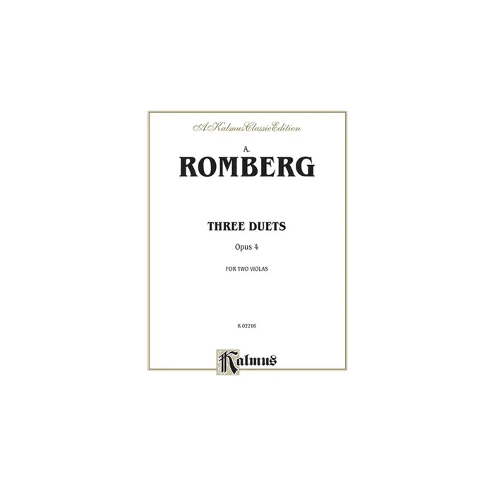 Romberg, Andreas – Three Duets, Op. 4