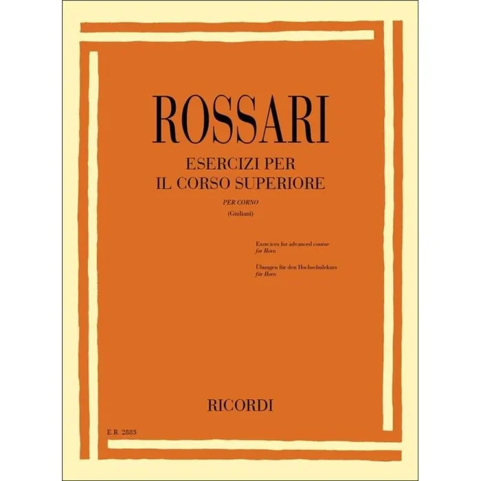 Rossari, Gustavo – Esercizi per il Corso Superiore Di Corno