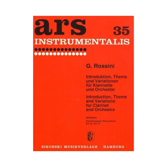 Rossini, Gioacchino Antonio – Introduktion, Thema und Variationen