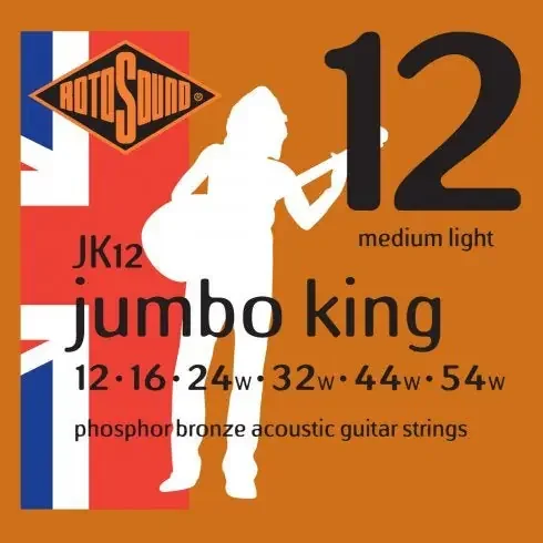 Rotosound (JK12) Jumbo King Phosphor Bronze 12 – 54