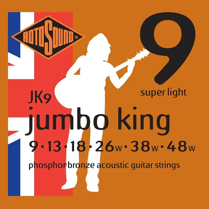 Rotosound (JK9) Super Light Jumbo King Phosphor Bronze 9 – 48