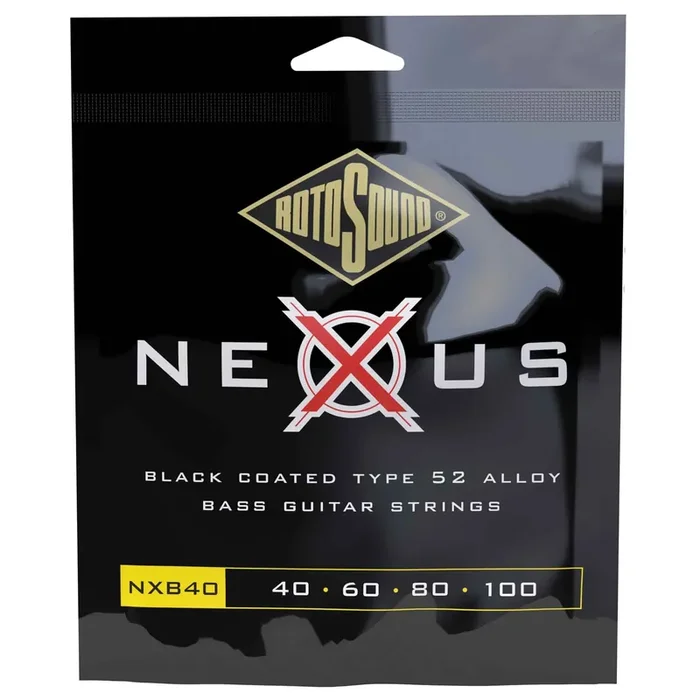 Rotosound NXB40 Nexus Polymer Coated Type 52 Alloy Roundwound Bass Guitar Strings 40-100 Long Scale