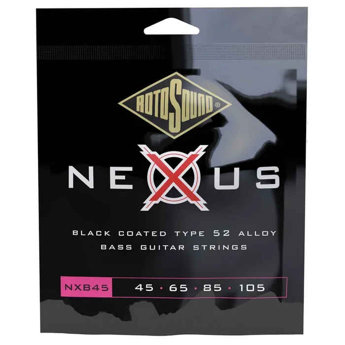 Rotosound NXB45 Nexus Polymer Coated Type 52 Alloy Roundwound Bass Guitar Strings 45-105 Long Scale