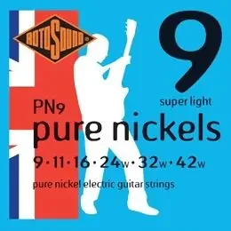 Rotosound PN9 Pure Nickels Electric, Super Light, 9-42