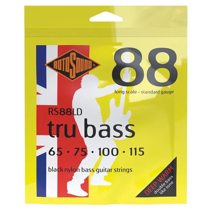Rotosound RS88LD Tru Bass 88 Black Nylon Tapewound Bass Strings 65-115