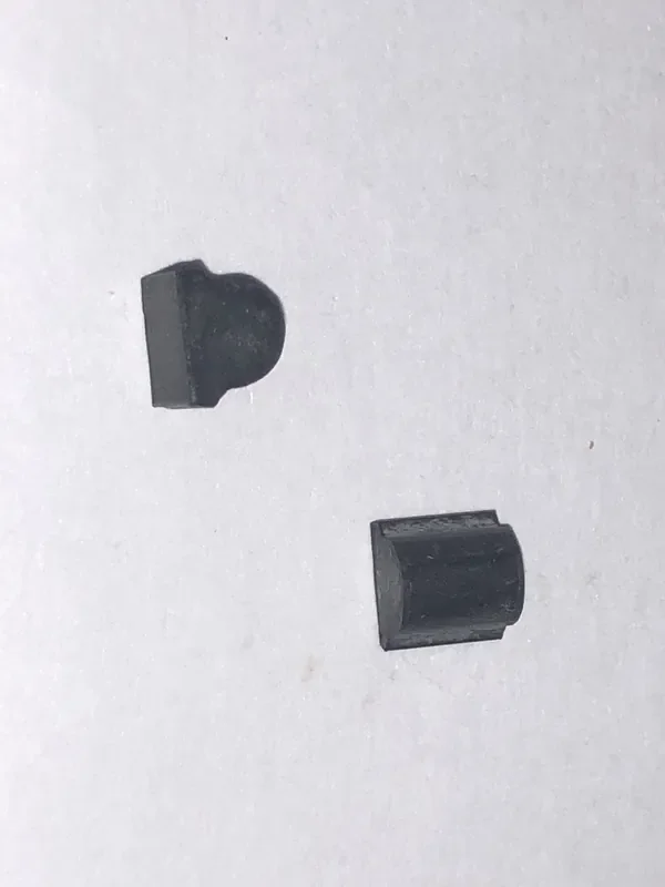 Rubber rotary valve stop bumper