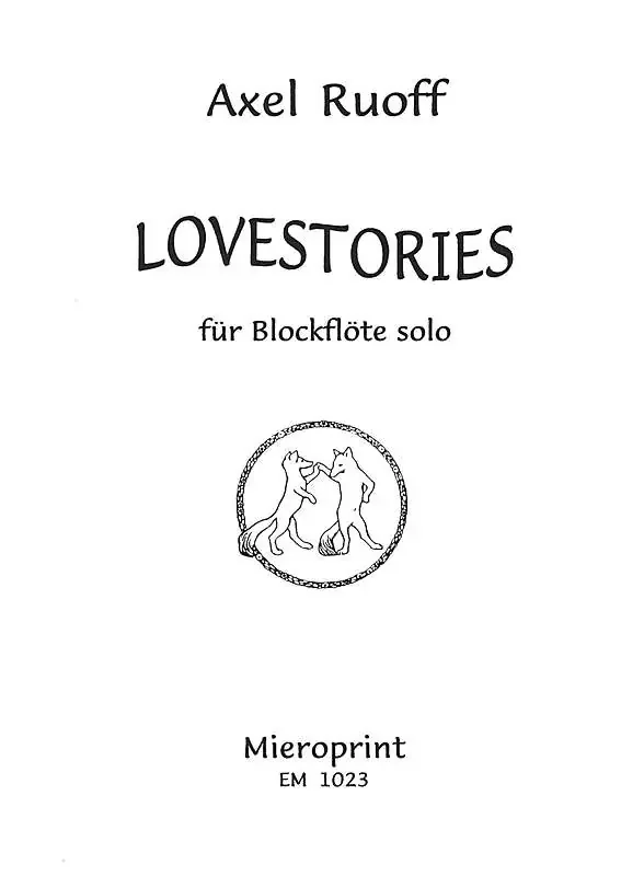 Ruoff Lovestories for Recorder solo