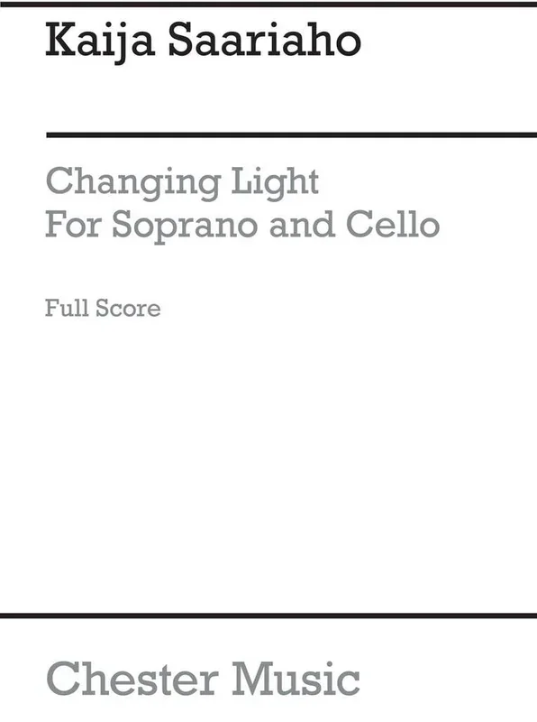 Saariaho: Changing Light (arr. for soprano & cello)