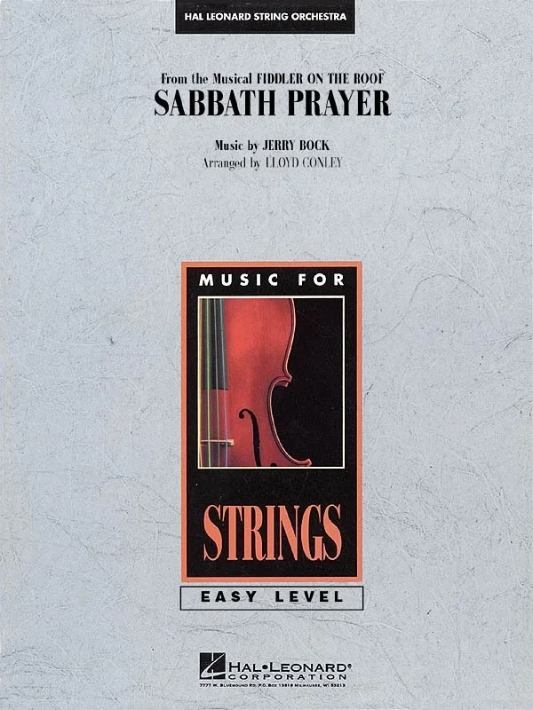 Sabbath Prayer (From Fiddler) Eso2-3 (Pod) (Music Score/Parts)