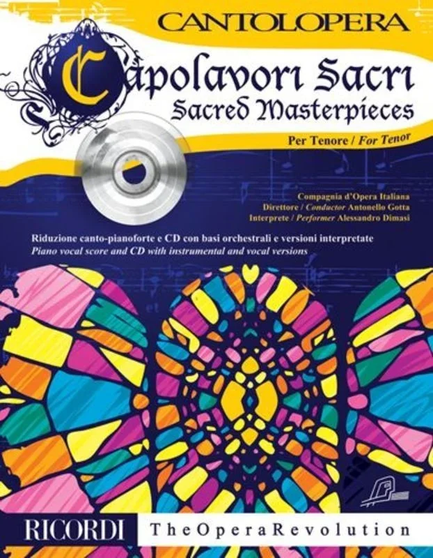 Sacred Masterpieces Tenor Vol 1 Book/CD