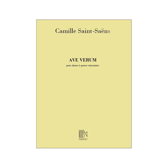 Saint-Saëns, Camille – Ave Verum Pour Choeur A Quatre Voix Mixtes