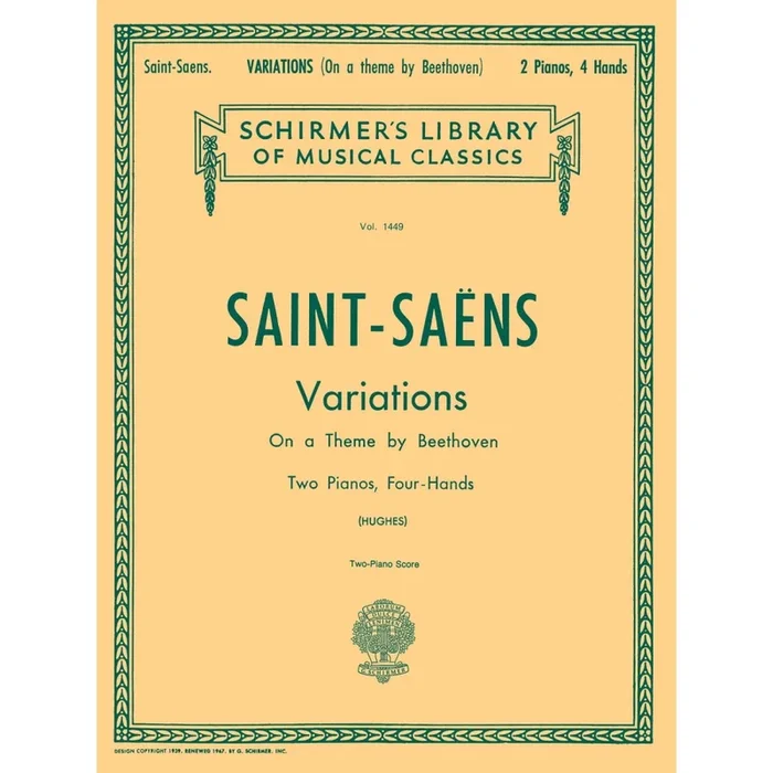 Saint-Saëns, Camille – Variations on a Theme by Beethoven, Op. 35
